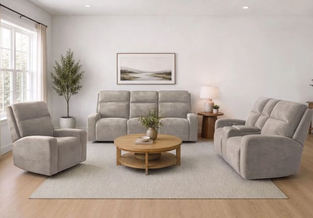 Parker House® Traxton Jasper Taupe Power Reclining Sofa with Zero Gravity-3