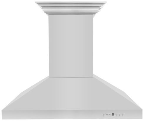 ZLINE 42" Stainless Steel Island Mounted Range Hood with CrownSound® Bluetooth Speakers-0