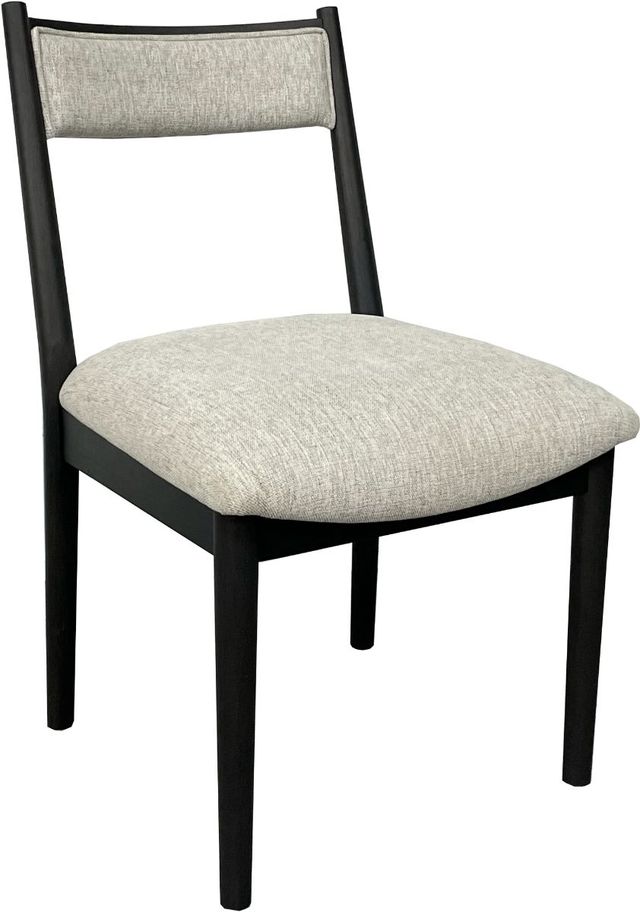 Bernards Elure Beige/Peppercorn Crescent Dining Side Chair-0