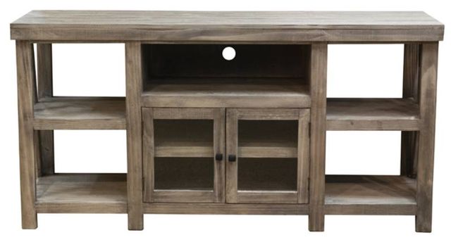 American Wholesale Furniture Spencer Granite/White 74" TV Console-0