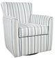 Jofran Inc. Blakely Blue Swivel Accent Chair-0