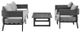 Armen Living Menorca 4-Piece Dark Gray Outdoor Conversation Set-0