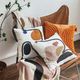 Livia Abstract Terracotta Decorative Pillow-1