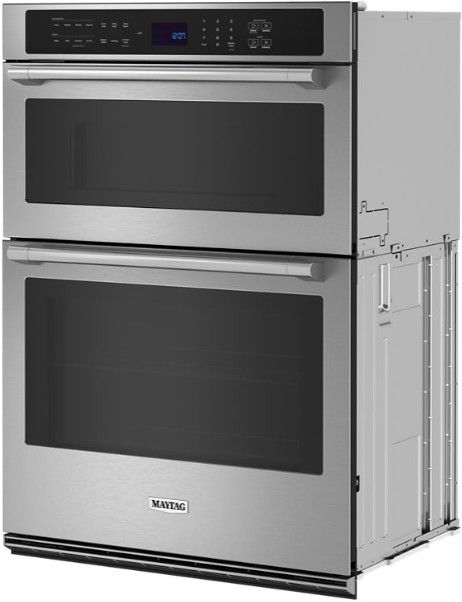 Maytag® 30” Fingerprint Resistant Stainless Steel Oven/Micro Combo Electric Wall Oven with EvenAir™ True Convection System-2