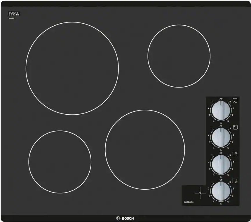 Bosch® 500 Series 24" Black Electric Cooktop