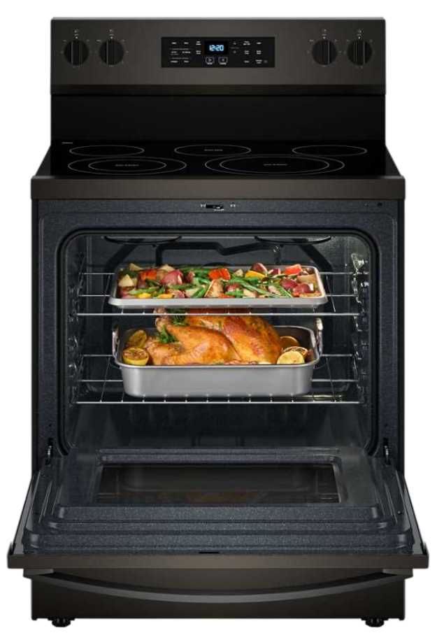 Whirlpool® 30" Black Stainless Steel Freestanding Electric Range -3