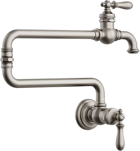 KOHLER® Artifacts® Vibrant Stainless Wall-Mount Pot Filler-0