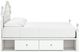 Signature Design by Ashley® Maylilly White Youth Full Upholstered Storage Panel Bed-3