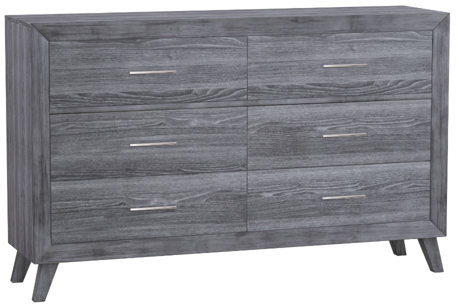 Emerald Home Rappa Warm Gray 6-Drawer Dresser | The Mind's Eye