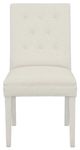 Fairfield® Customizable Entree Dining Straight Short Back Dining Chair with Linen Legs and Buttons-1