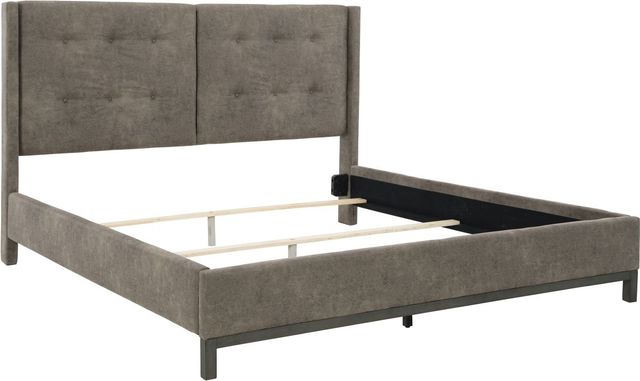 Signature Design by Ashley® Wittland Brown King Upholstered Panel Bed-2