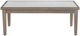 Signature Design by Ashley® Rainier Ranch Beige Aluminum/Stone Outdoor Coffee Table with Brown Base-1