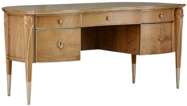 Michael Amini® Villa Cherie Caramel/Chardonnay Writing Desk-1