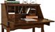 TEI Burnished Walnut Secretary Drop Leaf Desk-1