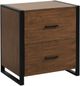 Homelegance® Sedley Rustic Black/Walnut File Cabinet-0