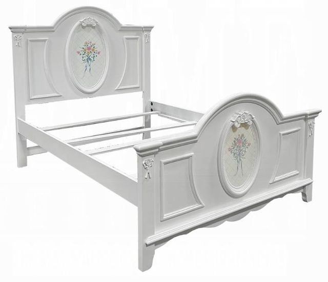 ACME Furniture Flora White Full Panel Bed-0