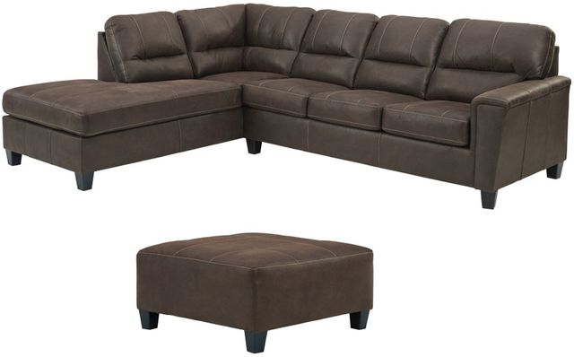 Signature Design by Ashley® Navi 2-Piece Chestnut Living Room Set-0