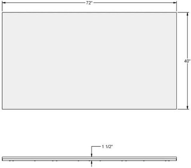 Amisco Customizable Bennington Bar Table with 72" Birch Veneer Tabletop -2