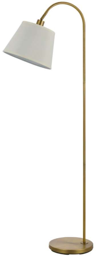 Cal® Lighting & Accessories Covington Antique Brass/Light Gray Floor Lamp-0