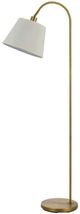 Cal® Lighting & Accessories Covington Antique Brass/Light Gray Floor Lamp-0