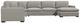 Palliser® Furniture Customizable Ensemble Track Arm 4-Piece Right-Arm Facing Sectional-3