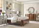 American Drew® Vantage Morris Beige/Brown California King Upholstered Panel Bed-1