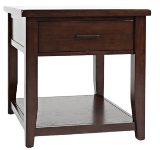 Jofran Inc. Twin Cities Brown End Table-0