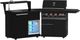 FORNO® All’Aperto 99" Black Outdoor Kitchen Kit-1