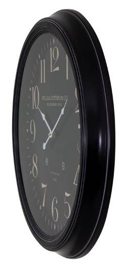 YHD Black Circular Wall Clock-4