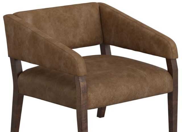 International Furniture Direct Murcia Cognac/Lacquer Brown Accent Chair-3