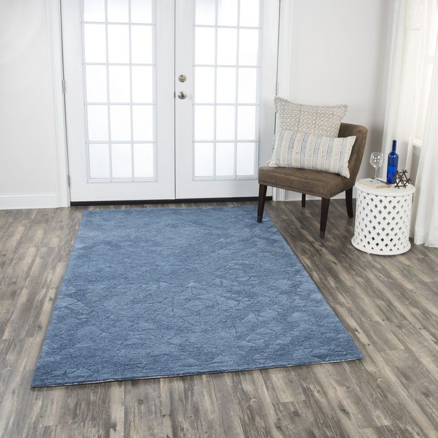 Rizzy Home Fifth Avenue Blue 8' x 10' Rug-1