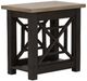 Liberty Furniture Heatherbrook Ash Chairside Table with Charcoal Base-2