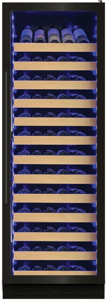 XO 24" 15 Cu. Ft. Black Single Zone Wine Column with Glass Door-0