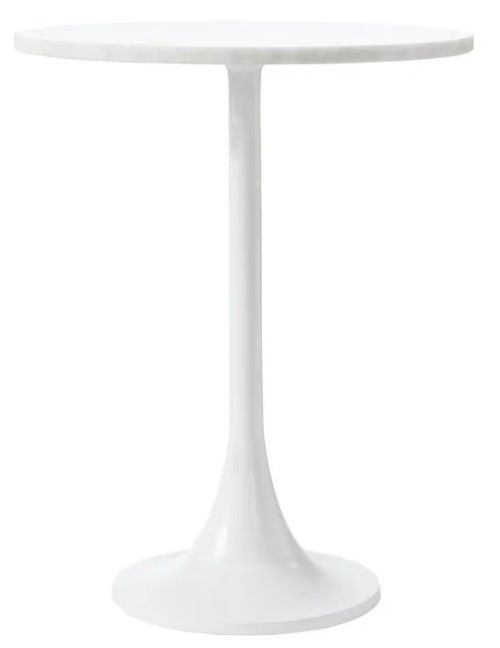 Renwil® Alina White Side Table-0