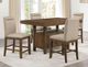 Steve Silver Co. Garland 5-Piece Distressed Toffee/Gray Counter Height Dining Table Set-0