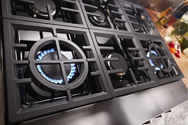 KitchenAid® 36" Yellow Pepper Pro Style Dual Fuel Range-7