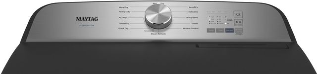 Maytag® Pet Pro System 7.0 Cu. Ft. Volcano Black Front Load Electric Dryer -5