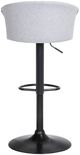 Armen Living Lydia Light Gray/Black Adjustable Bar Stool-4