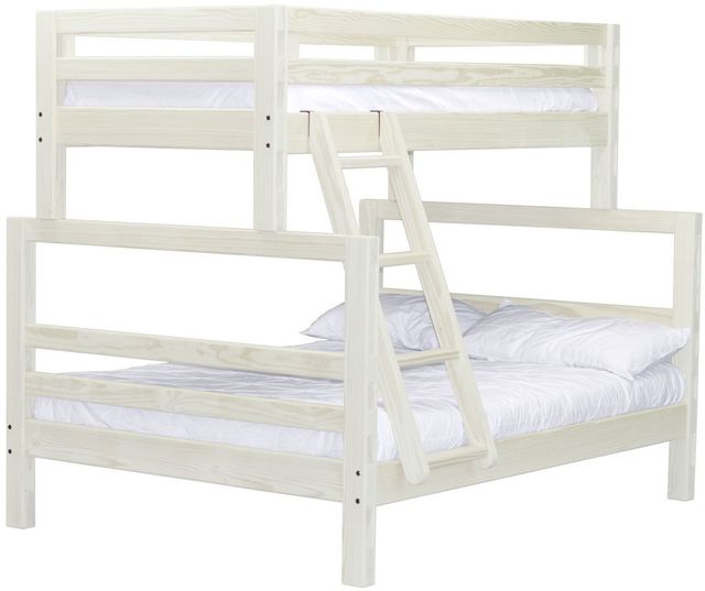 Crate Designs™ Furniture Cloud Twin XL/Queen Tall Offset Ladder End Bunk Bed-0