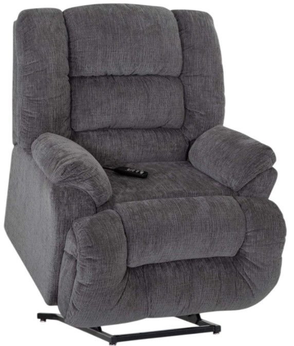Franklin™ Stockton Badge Charcoal Power Lift Recliner-0