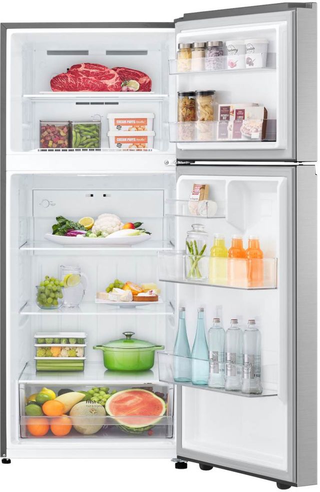 LG 28 in. 17.5 Cu. Ft. Fingerprint Resistant Stainless Steel Top Freezer Refrigerator-2