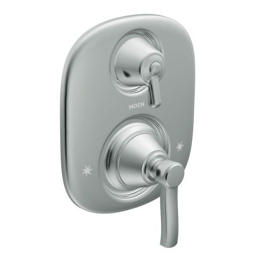 Moen® Weymouth Chrome Two-Handle High Arc Wall Mount Bathroom Faucet-1