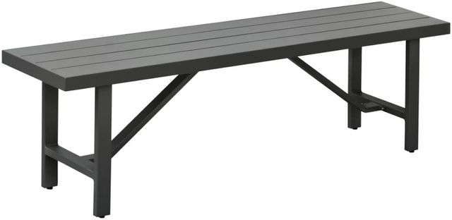 Intercon Navarro Mocha Metal Outdoor Bench-0