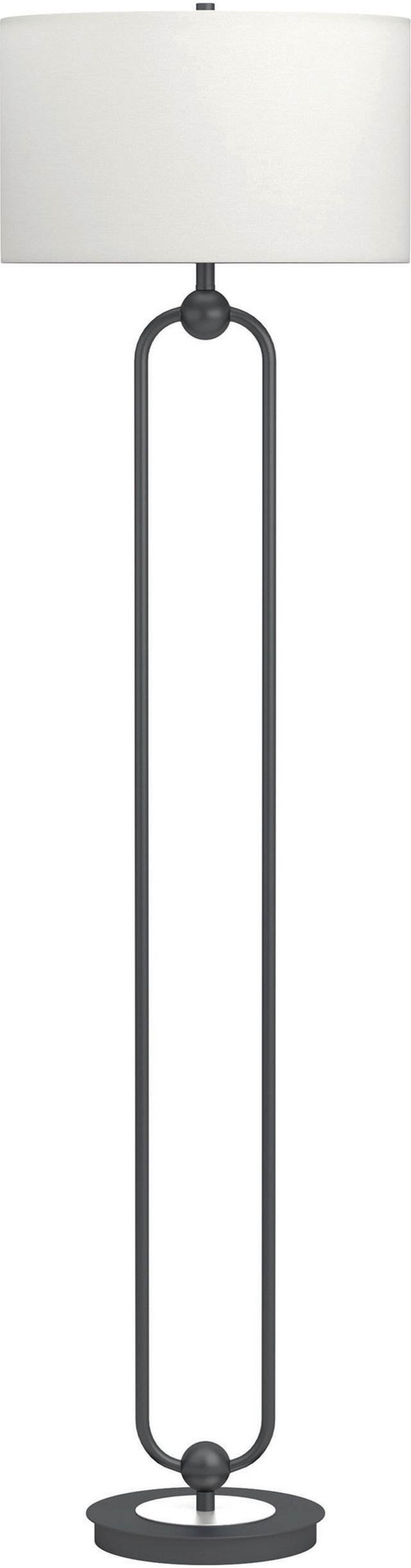 Coaster® White And Orb Drum Shade Floor Lamp-2