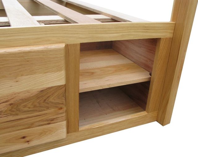 A-America® Adamstown Natural King Panel Storage Bed-2