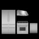 Thermador 4 Piece Stainless Steel Gas Kitchen Package-0