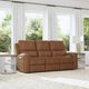 Flexsteel® Linden Caramel Power Reclining Sofa with Power Headrests and Lumbar-0
