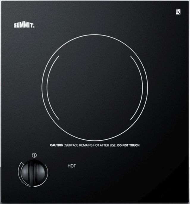 Summit® 12" Black Electric Cooktop-0