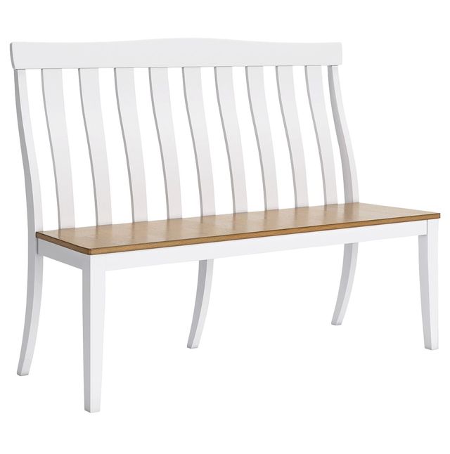 Signature Design by Ashley® Ashbryn Natural/White Dining Bench-0