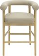 TOV Furniture Spara Natural/Taupe Vegan Leather Counter Stool-3